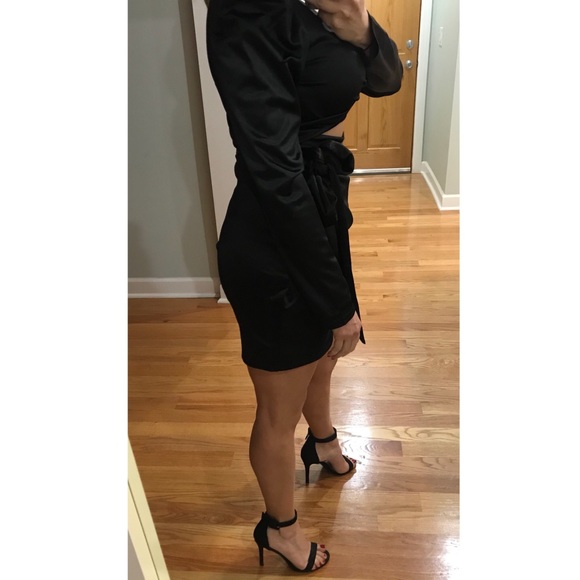 NEW Better Be • Lil Black Satin Dress • Sexy Night - Picture 8 of 8